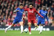 Emerson struggled against former teammate Salah, who constantly ran rings around the Italian